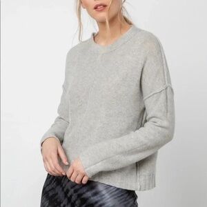 Rails Joanna Cashmere Blend Sweater Heather Gray XS Soft Luxury NWOT
